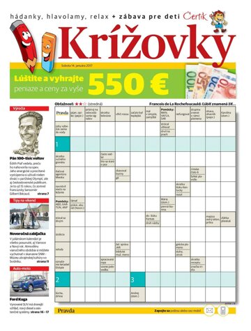 Obálka e-magazínu Krížovky 14. 1. 2017