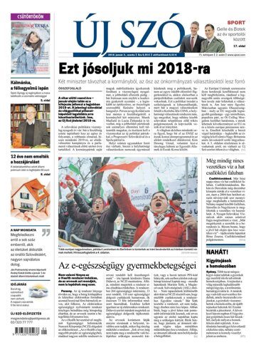 Obálka e-magazínu Új Szó 3.1.2018