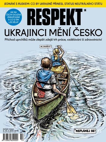 Obálka e-magazínu Respekt 14/2022