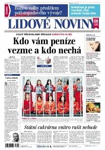 Obálka e-magazínu Lidové noviny 19.10.2013
