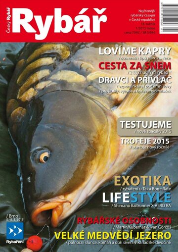 Obálka e-magazínu Český rybář 1/2015