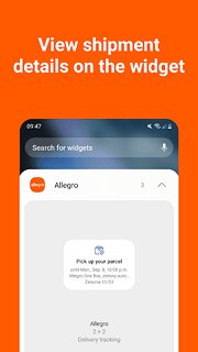 Snímek obrazovky aplikace Allegro: shopping online