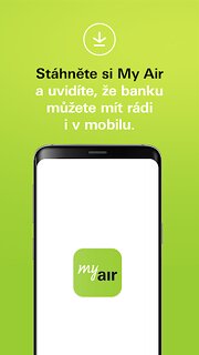 Snímek obrazovky aplikace My Air (Air Bank)