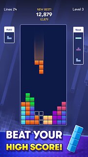 Snímek obrazovky aplikace Tetris®
