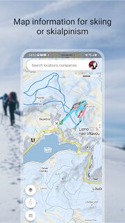 Snímek obrazovky aplikace Mapy.cz navigation & off maps