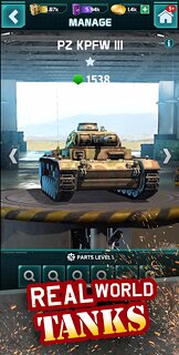 Snímek obrazovky aplikace Atari Combat: Tank Fury RPG & Match 3 Games