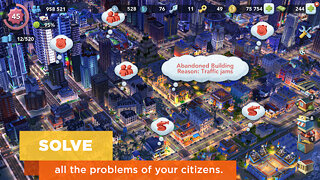 Snímek obrazovky aplikace SimCity BuildIt