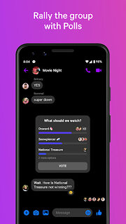 Snímek obrazovky aplikace Messenger