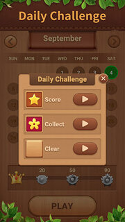 Snímek obrazovky aplikace Dřevěné blokové sudoku