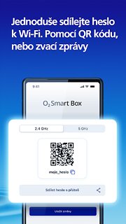 Snímek obrazovky aplikace O2 Smart Box