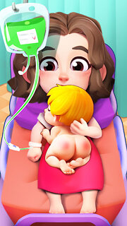 Snímek obrazovky aplikace Happy ASMR Hospital: Baby Care