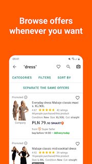 Snímek obrazovky aplikace Allegro: shopping online
