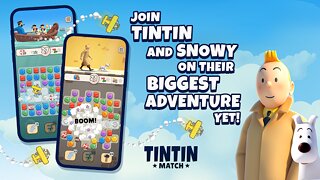 Snímek obrazovky aplikace Tintin Match: Solve puzzles